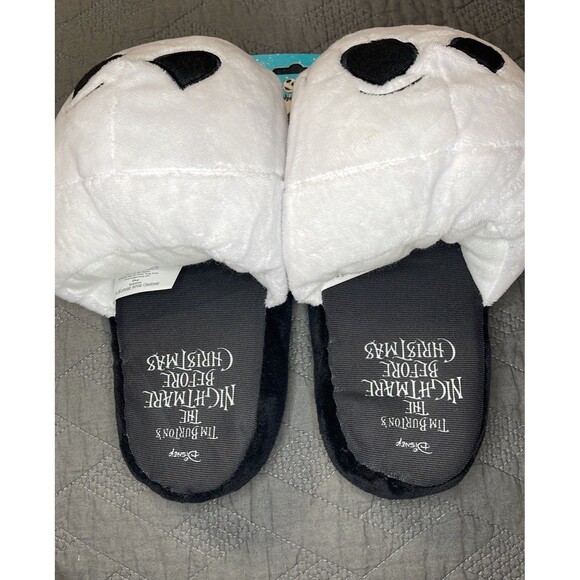 Disney The Nightmare Before Christmas Jack Skellington Plush Slippers Size L - Picture 5 of 6
